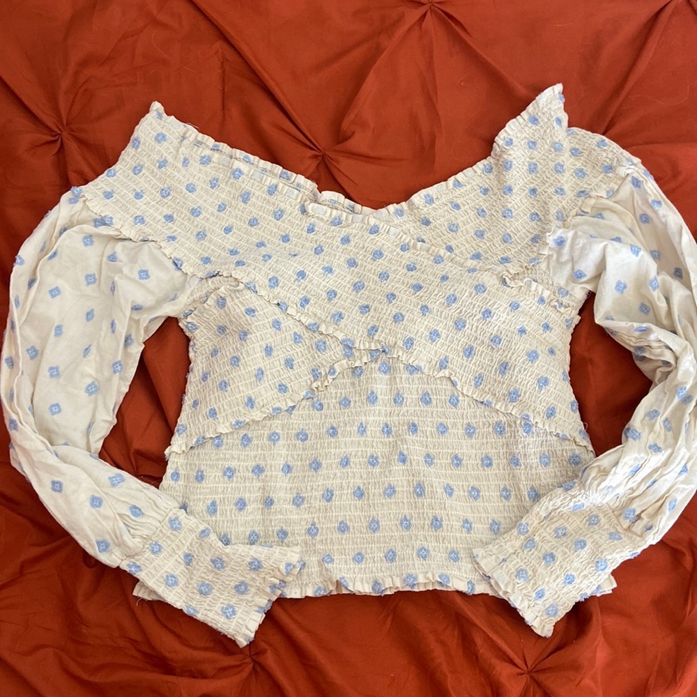 Embroidered BB Dakota Ruched Crossover